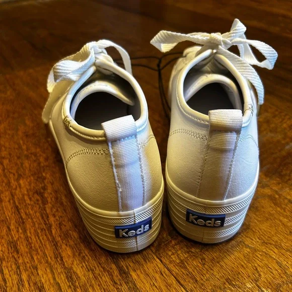 Keds Women's White Triple Up Leather Lace Up | KEDS - Picture 7 of 7